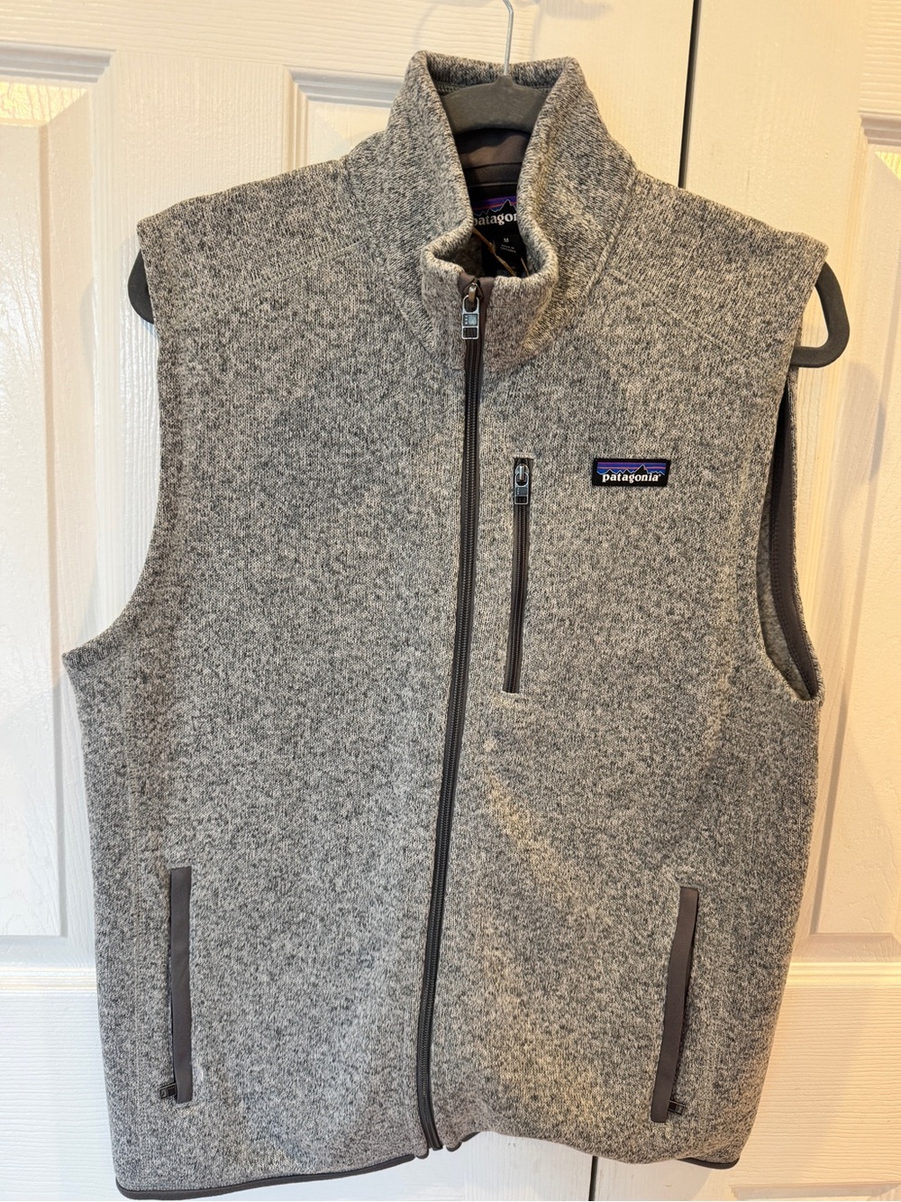 NWT Patagonia Better Sweater Vest Men’s Medium Stonewash Gray Full Zip Fleece